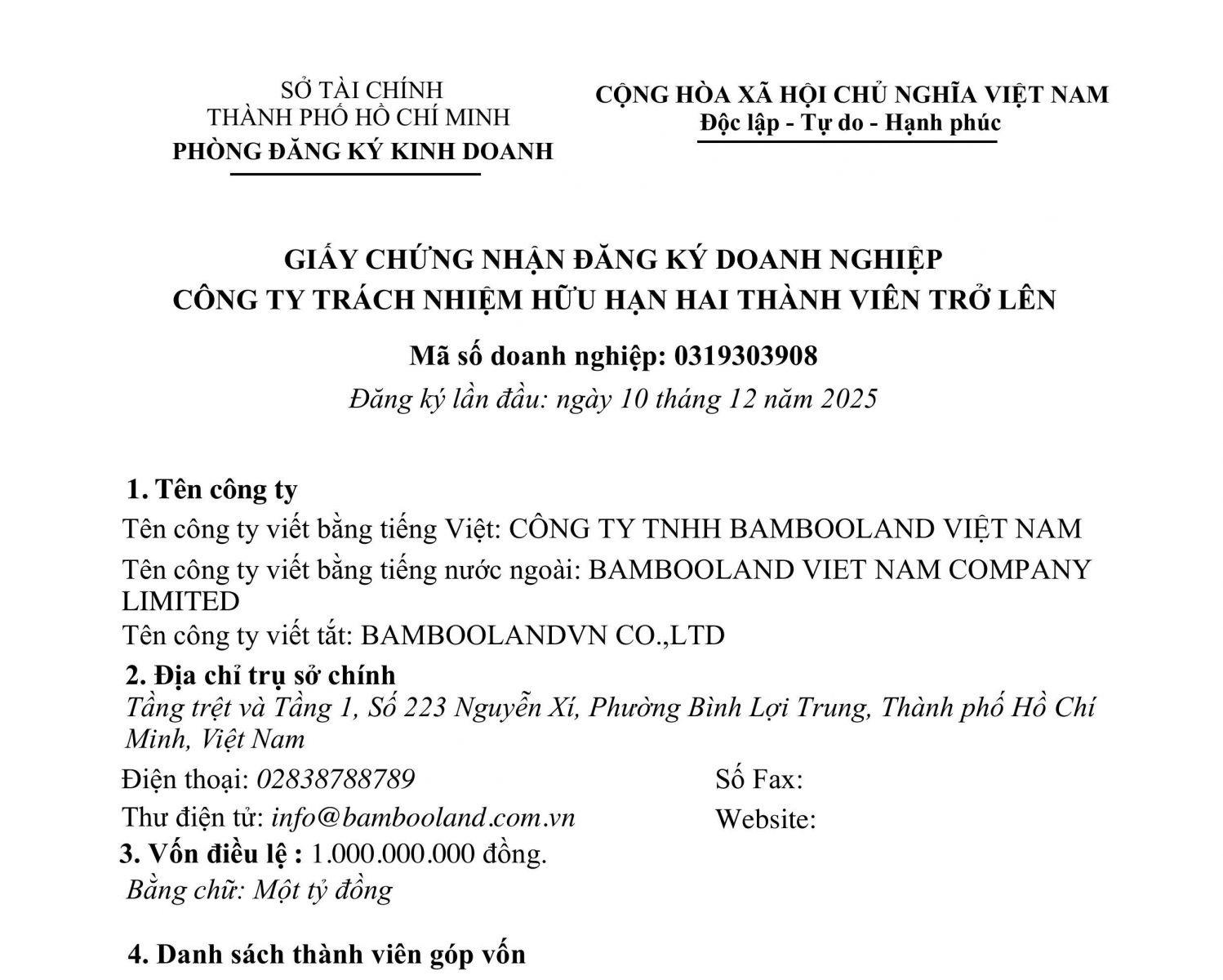 Đăng ký doanh nghiệp