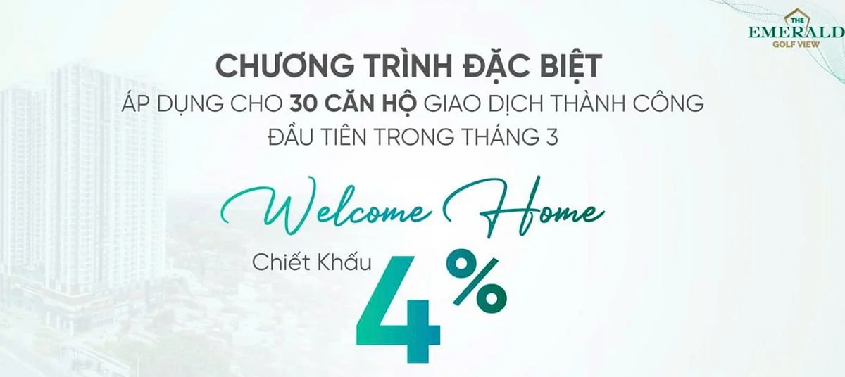 The Emerald Golf View chương trình bán hàng tháng 3/2026