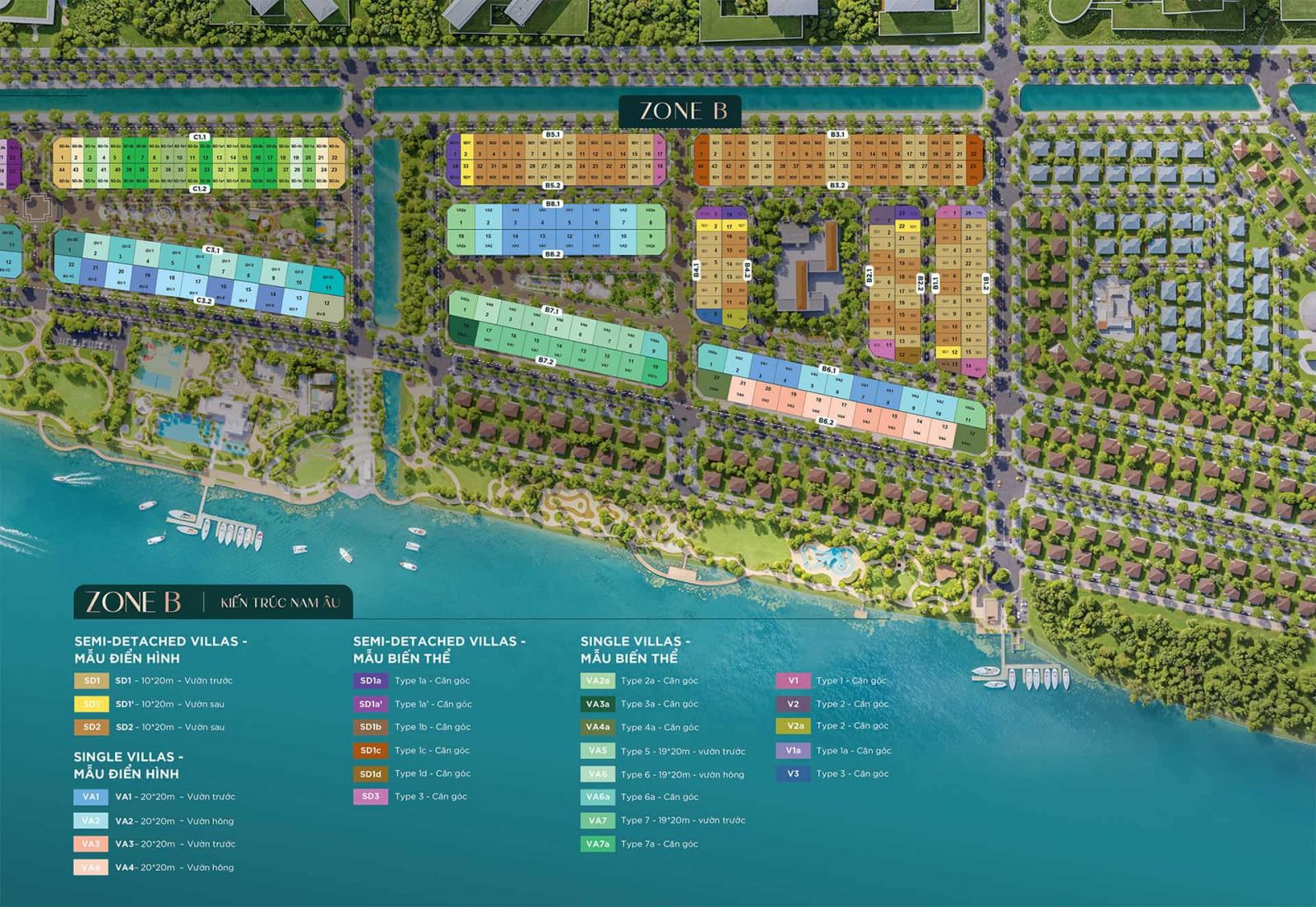 Mặt bằng Elyse Island phân khu B