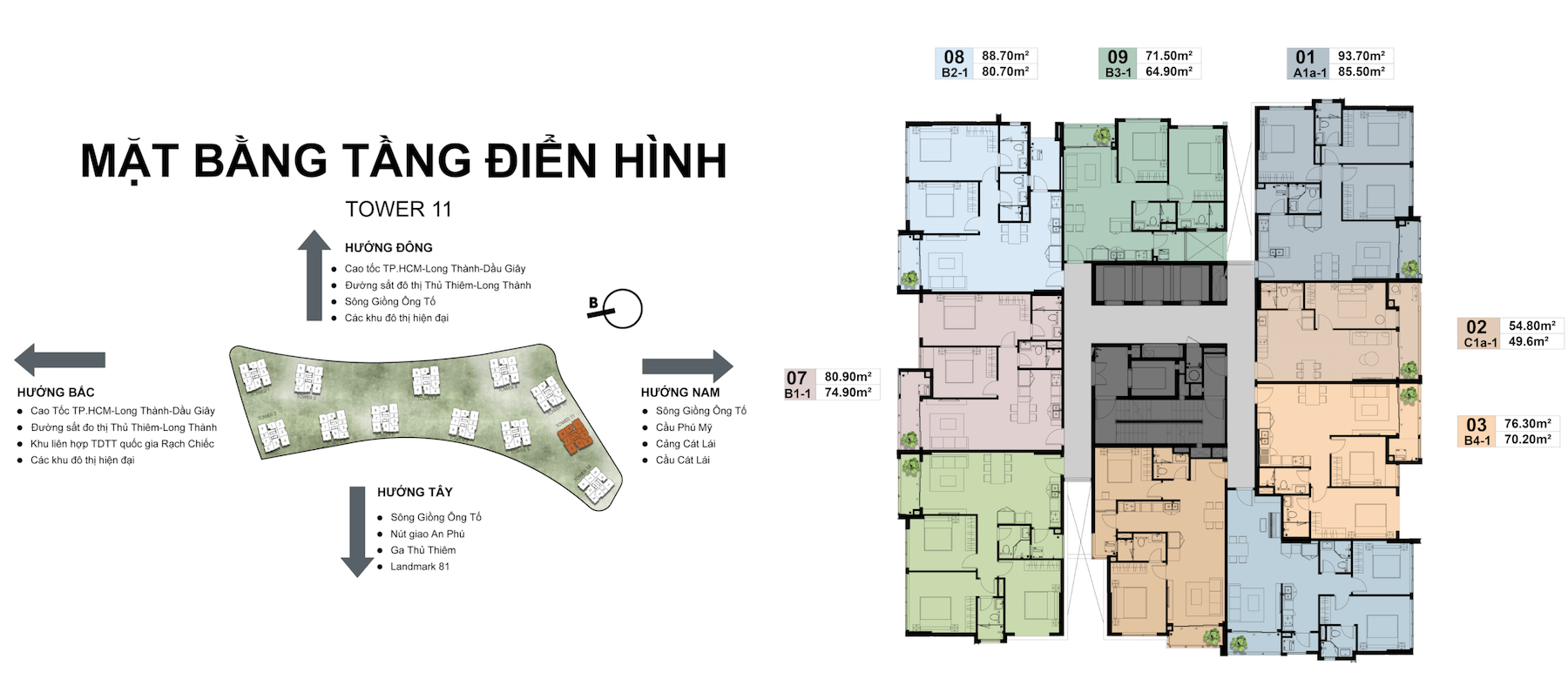 MẶT BĂNG THÁP 11 THE PRIVE