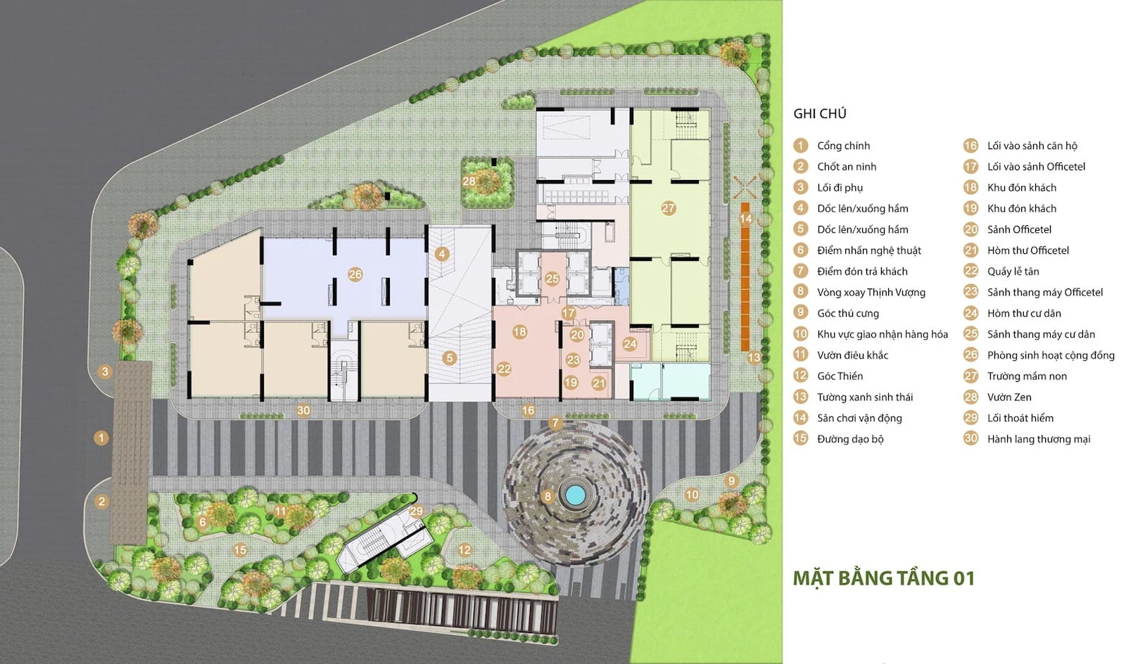 Tiện ích Tầng 1 Skyzen