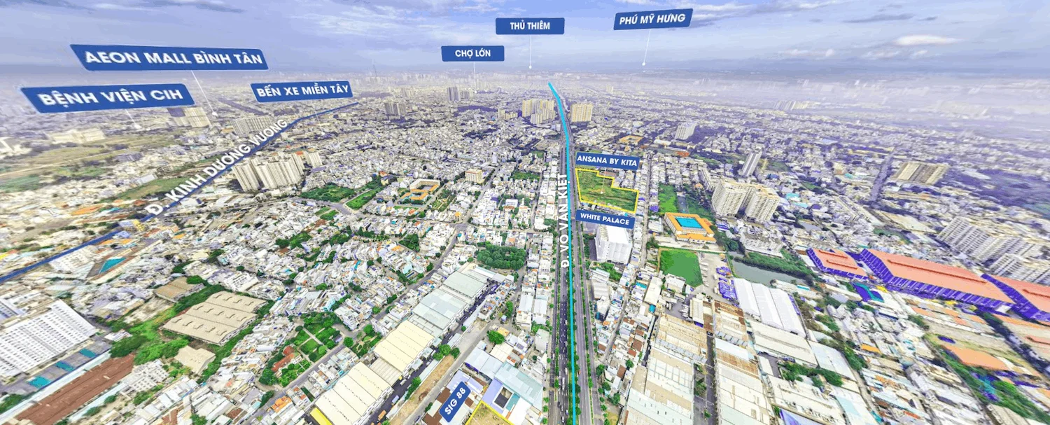 Vị trí Asana Võ Văn Kiệt