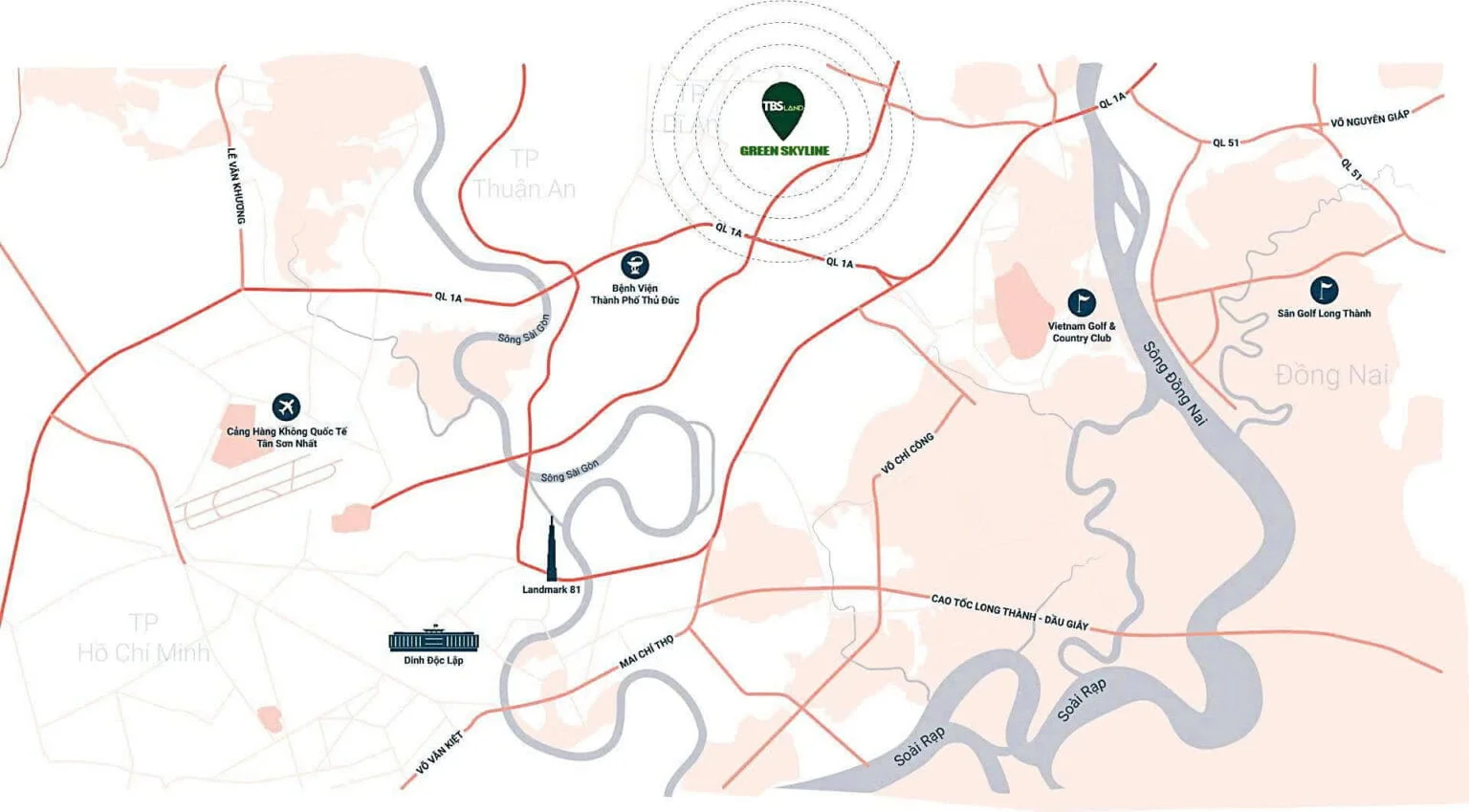 Vị trí Green Skyline TBS