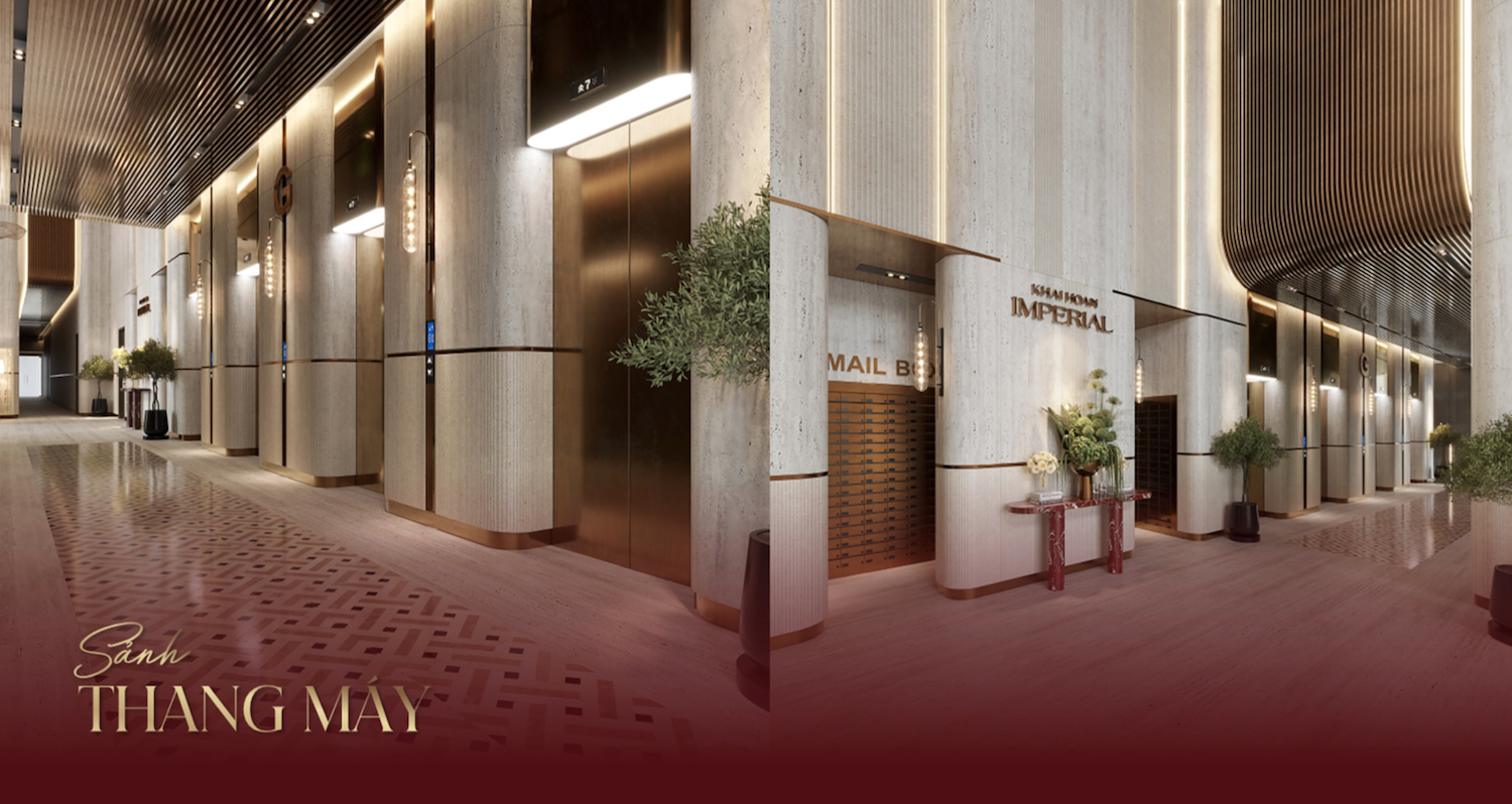 Sảnh thang máy khải hoàn imperial