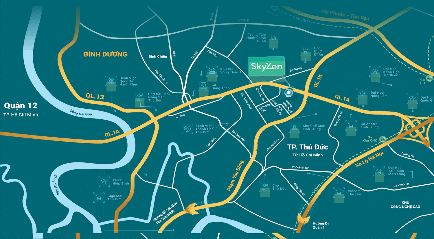 Skyzen Picity sơ đồ vị trí