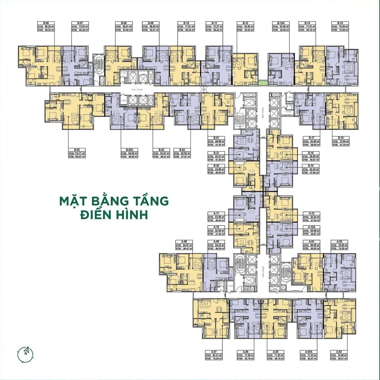 Mặt bằng dự án The Emerald Golf View