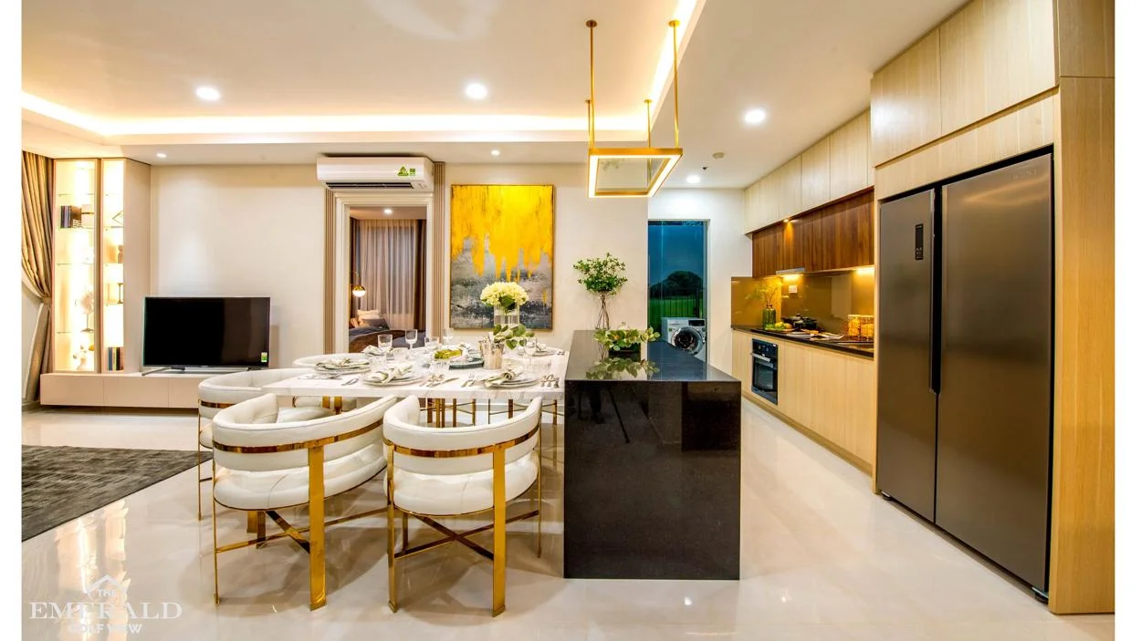 Không gian bếp căn hộ The Habitat