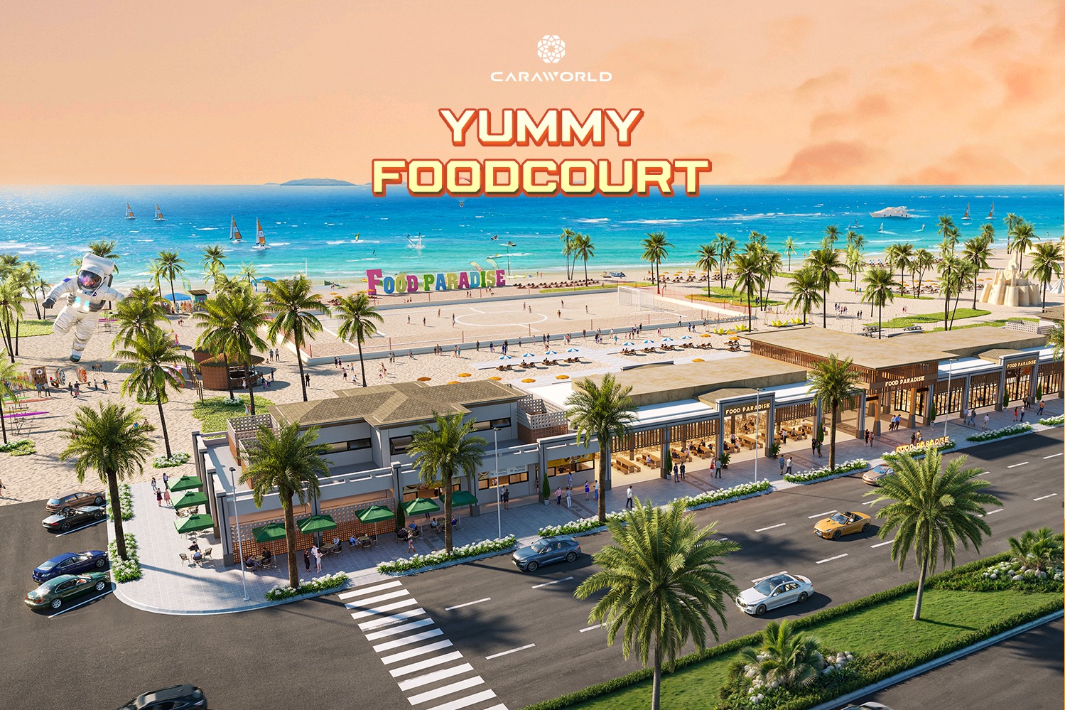 Tổ hợp nhà hàng tại khu vực công viên biển CaraBeach - CaraWorld