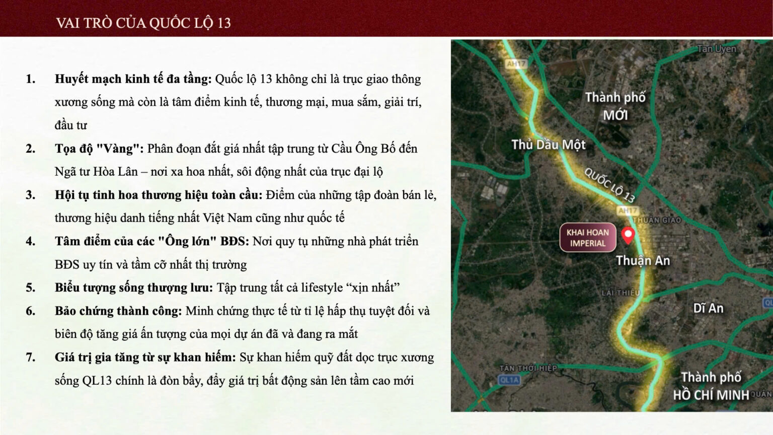 vai trò quốc lộ 13