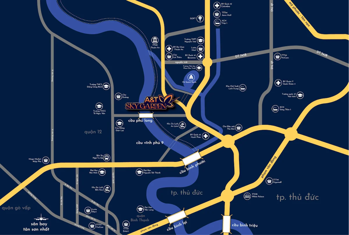 Vị trí A&T Sky Garden