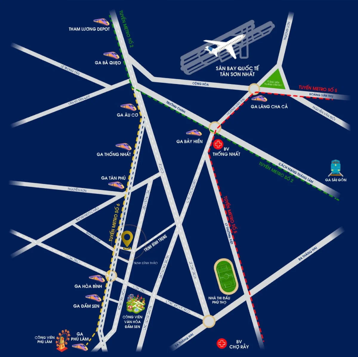 Vị trí căn hộ STC Tân Phú