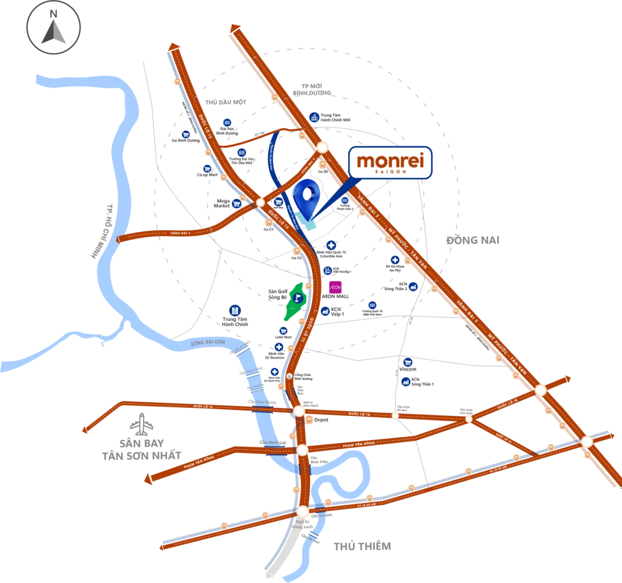 Bản đồ Monrei Saigon