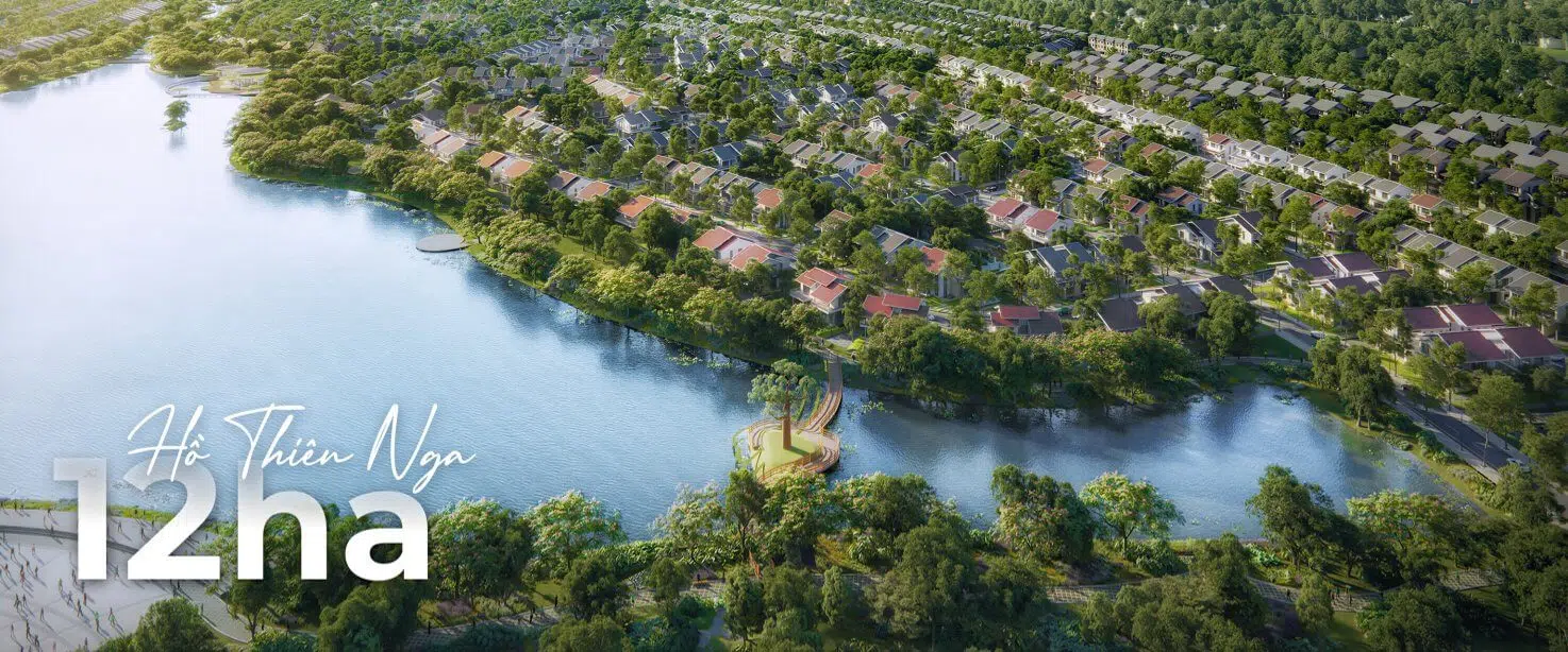 hồ thiên nga rộng 12ha