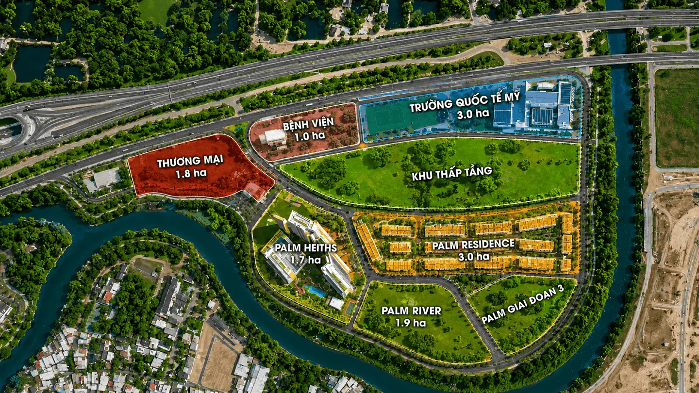 Mặt bằng tổng thể palm city