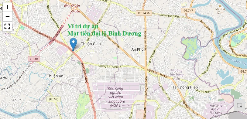 Vi trí chung cư Hòa Lân