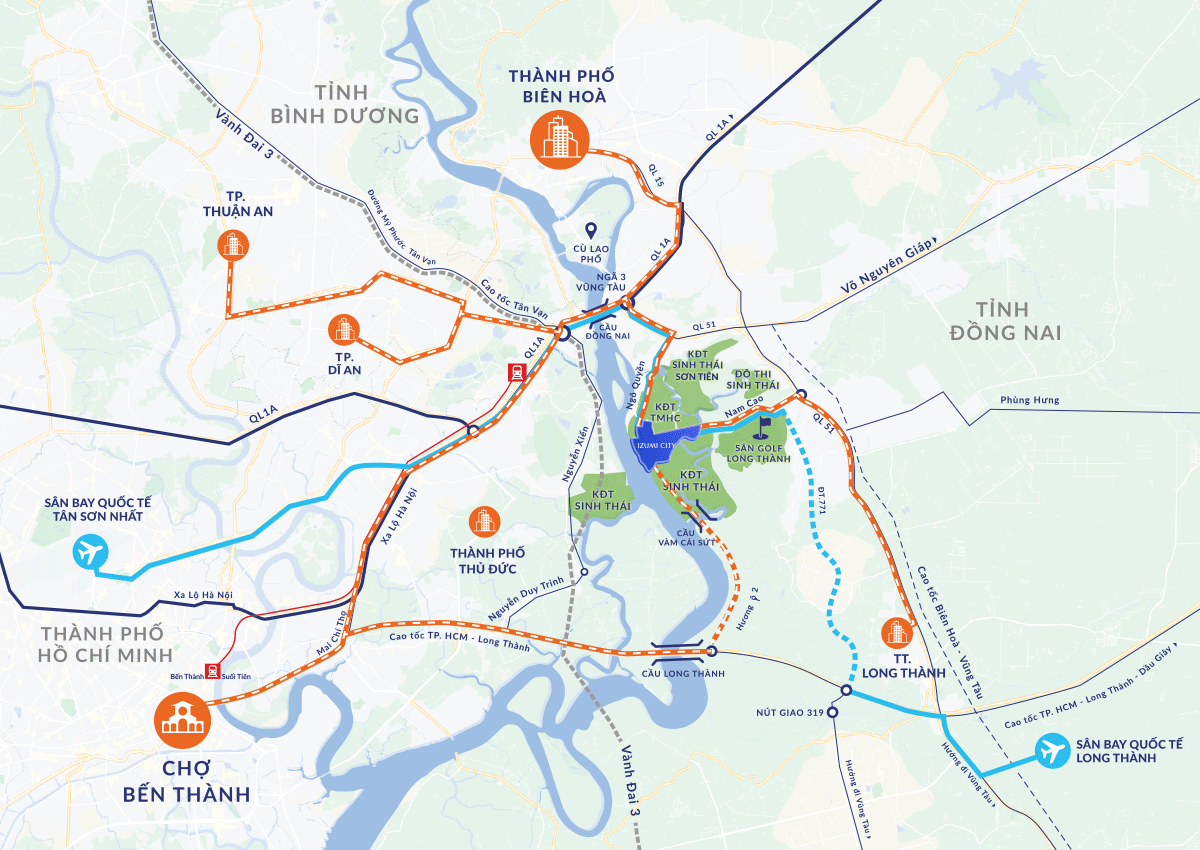 đánh giá vị trí khu đô thị Izumi City Đồng Nai đánh giá vị trí khu đô thị Izumi City Đồng Nai